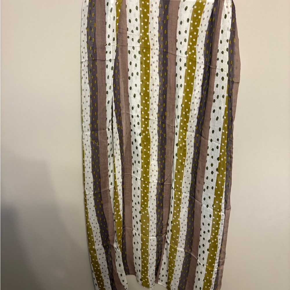 Striped Polka Dot Scarf